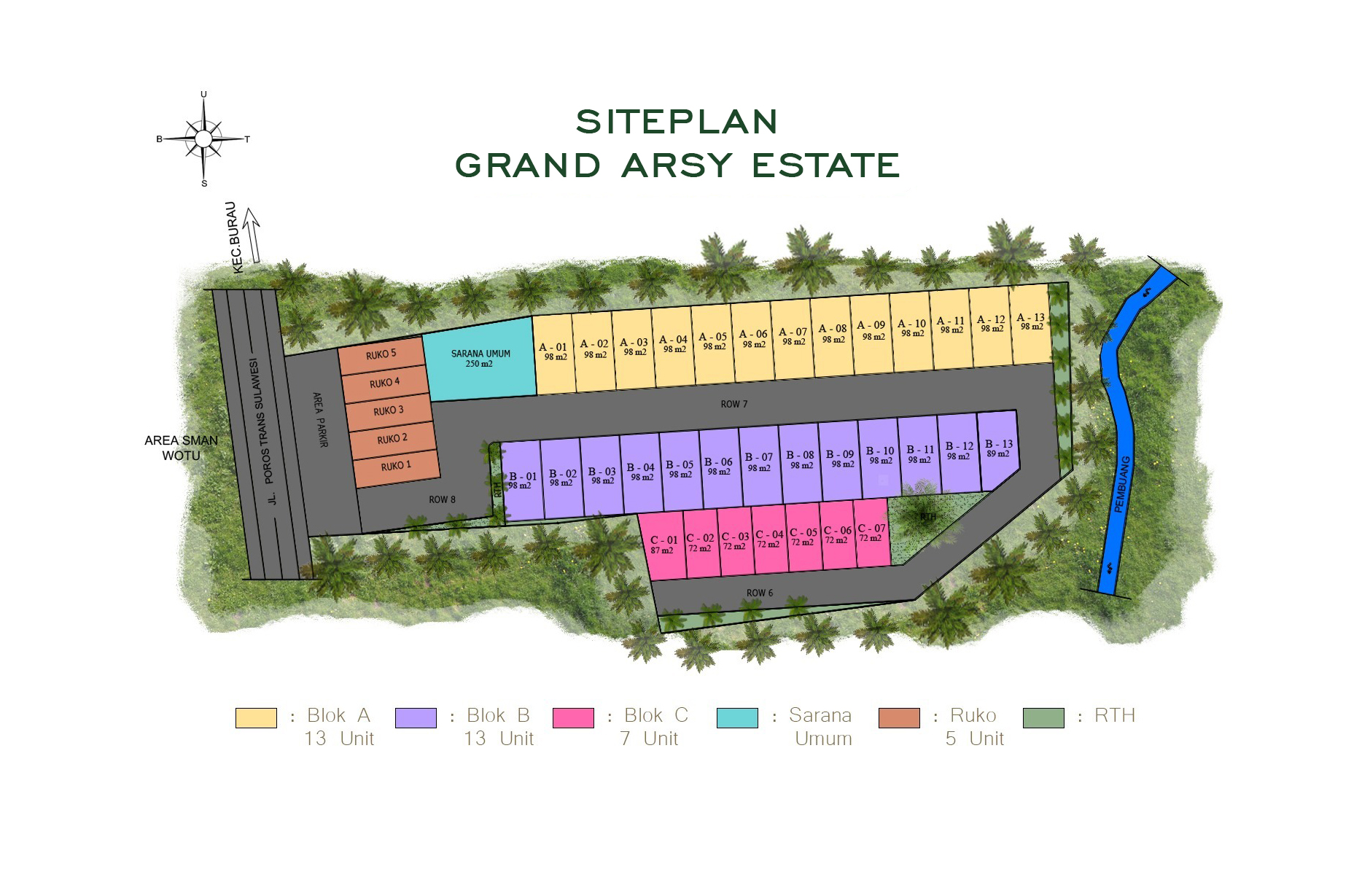 Master Siteplan Perumahan The Arsy Grand Residence